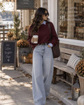 Pull bordeaux Molka